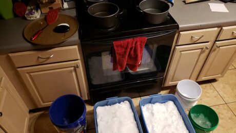 Snow-Melting-on-Stove